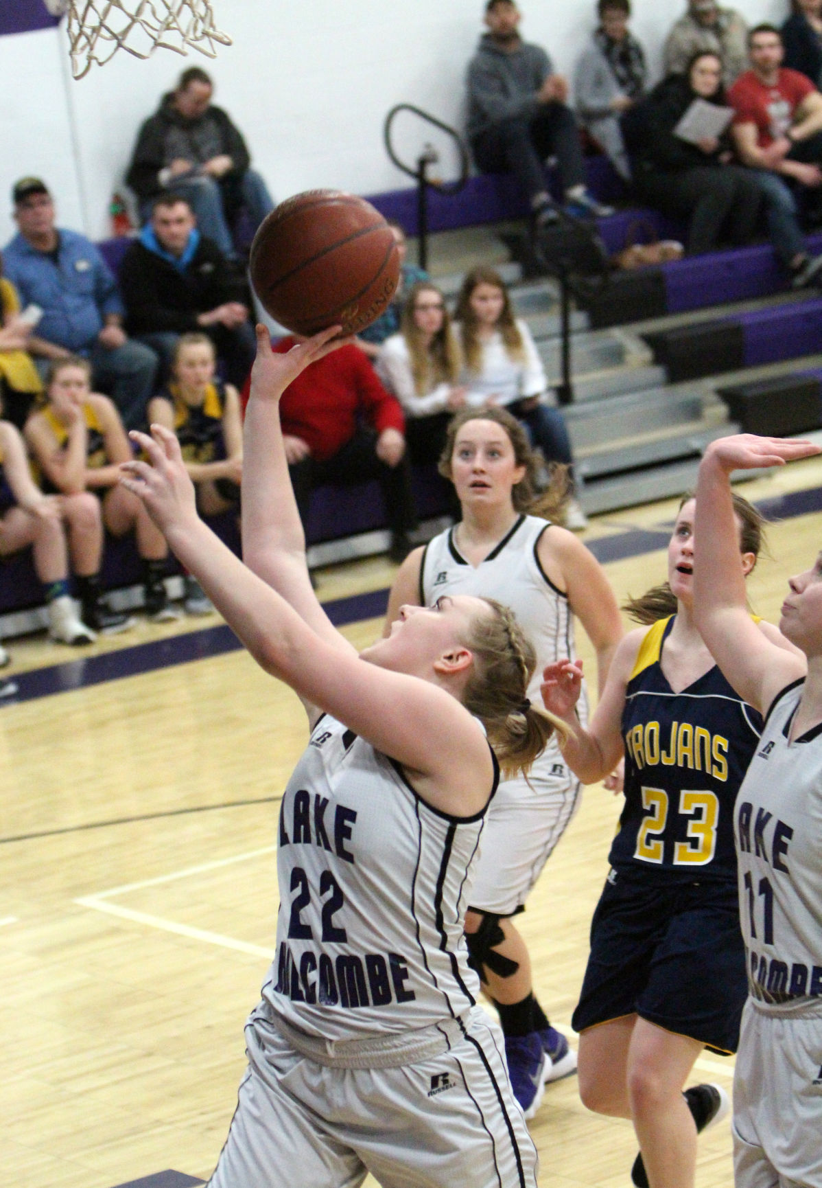 New Auburn at Lake Holcombe girls basketball 2-13-18